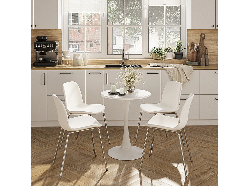 Mesa de jantar branco 60x60x73 carl