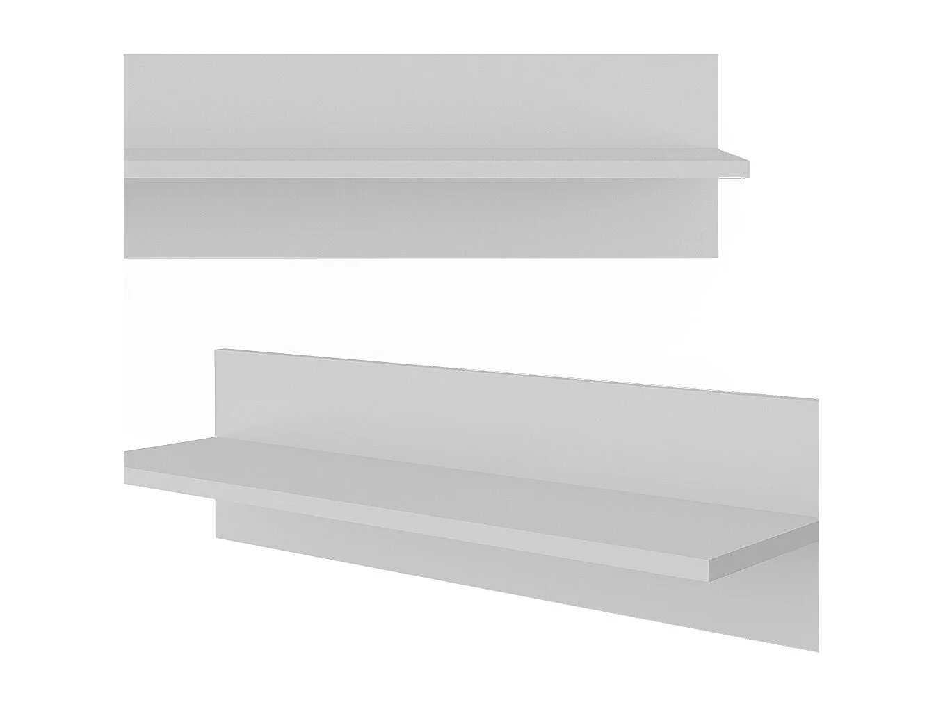 Wandregal weiß 70x20x20 ajaton