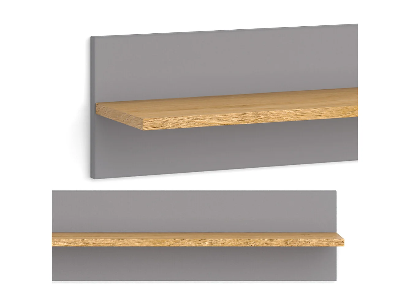 Wandregal grau 70x18.4x20 malia