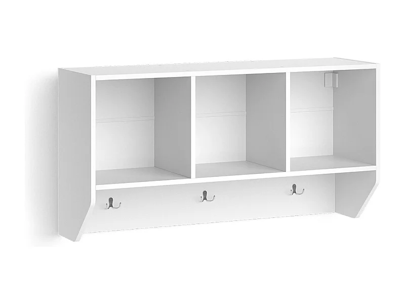 Wandregal weiß 107.2x31x56 luigi