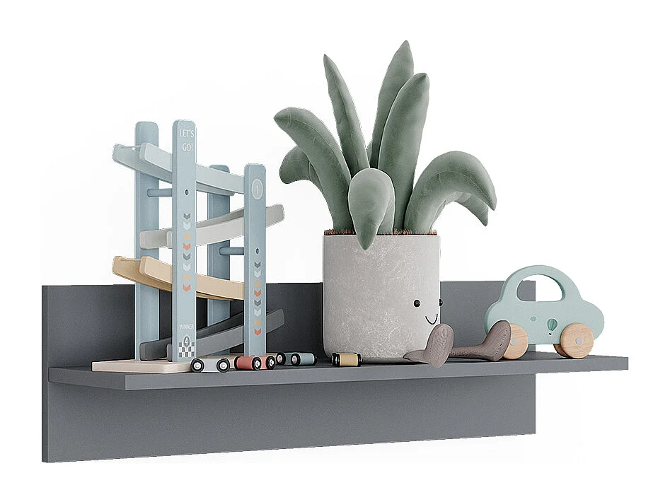 Wandregal grau 70x20x20 ajaton