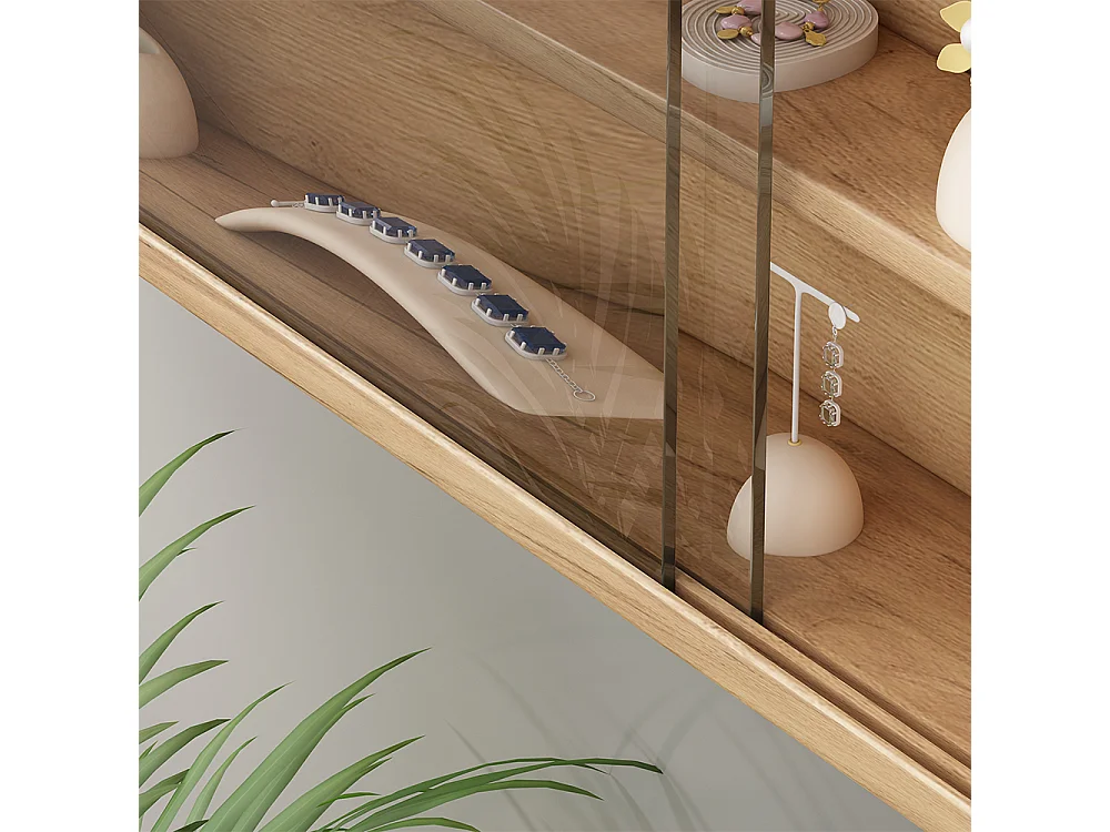 Wandvitrine sonoma 80x10x60 clario