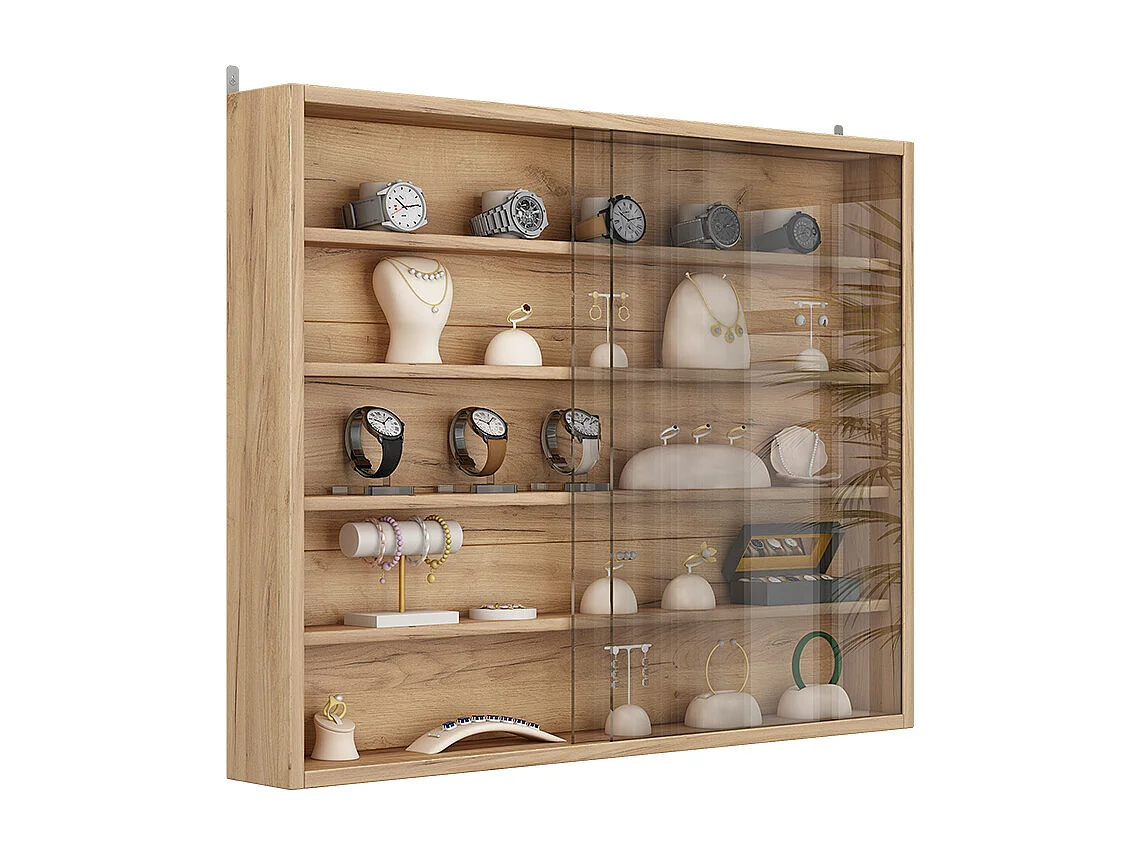 Wandvitrine sonoma 80x10x60 clario