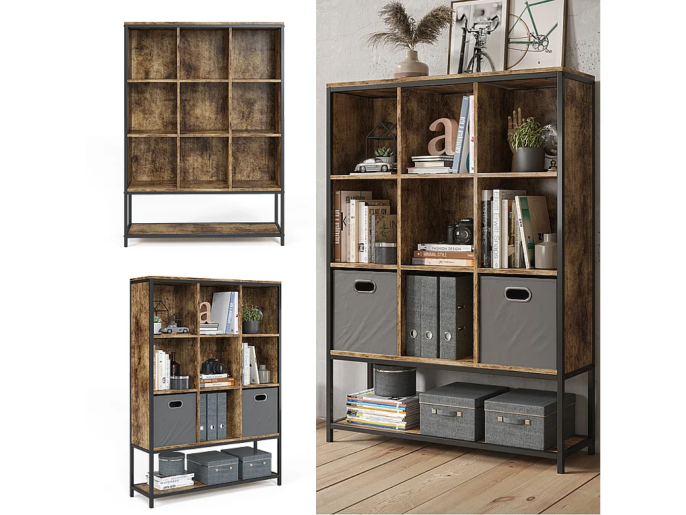 Aufbewahrungsregal  eiche rustikal 100x30x140 fyrk