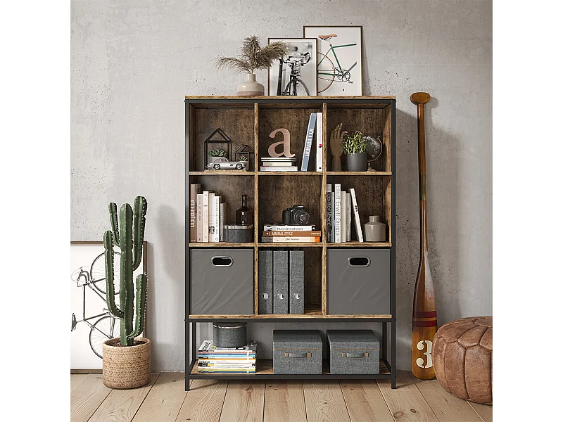 Aufbewahrungsregal  eiche rustikal 100x30x140 fyrk