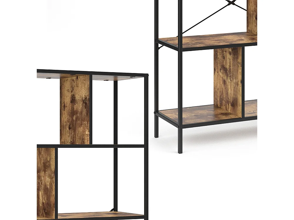 Bücherregal antikholz 80x30x146 fyrk