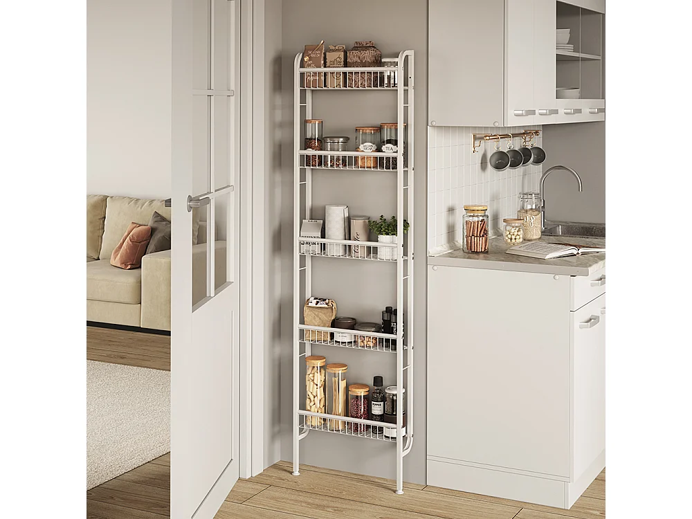 Leiterregal weiß 44.5x11x160 klivo