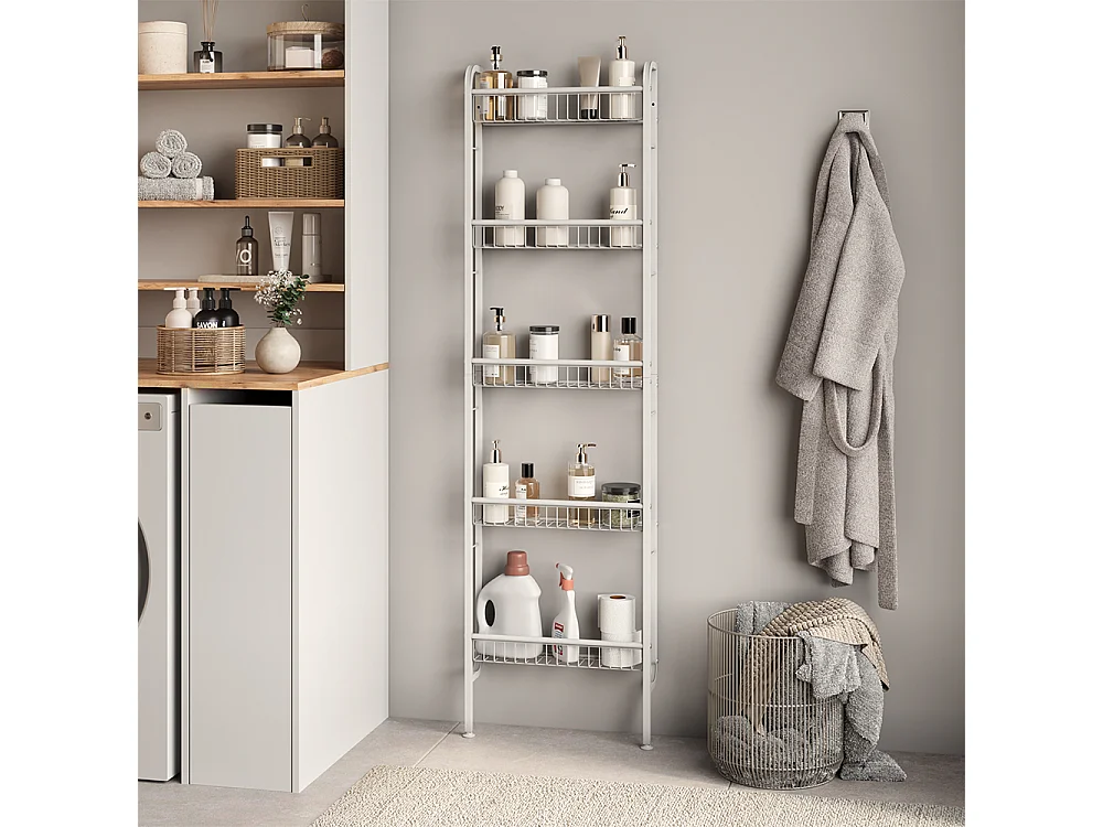 Leiterregal weiß 44.5x11x160 klivo