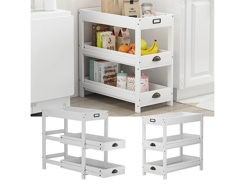 Aufbewahrungsregal weiß 33x66x66 legum