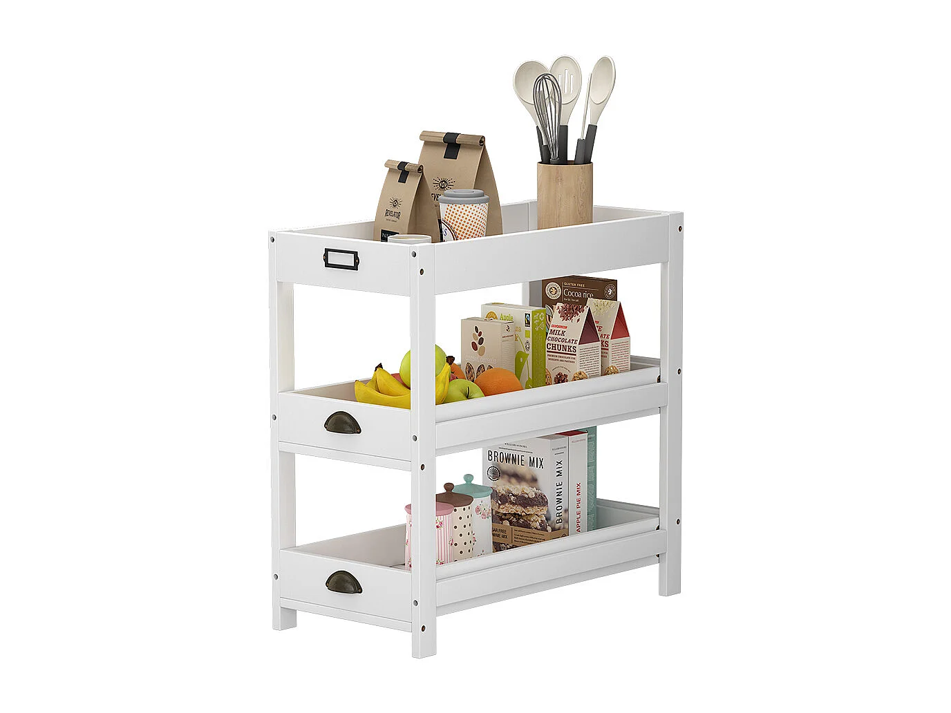 Aufbewahrungsregal weiß 33x66x66 legum