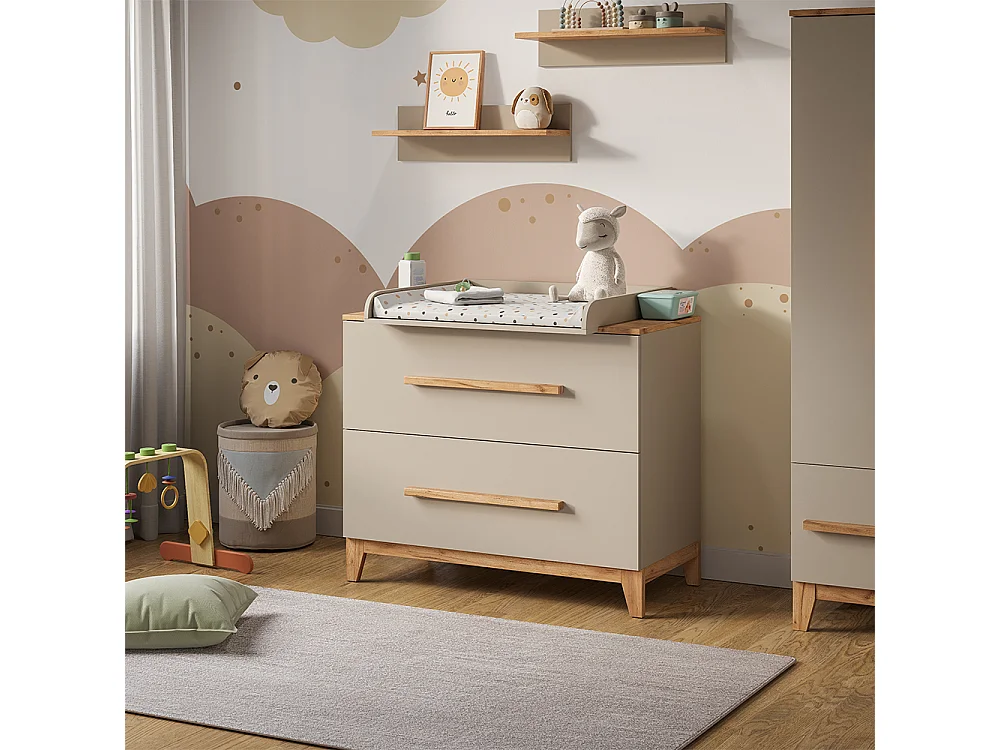Changing table cashmere/artisan 108x70x98 malia