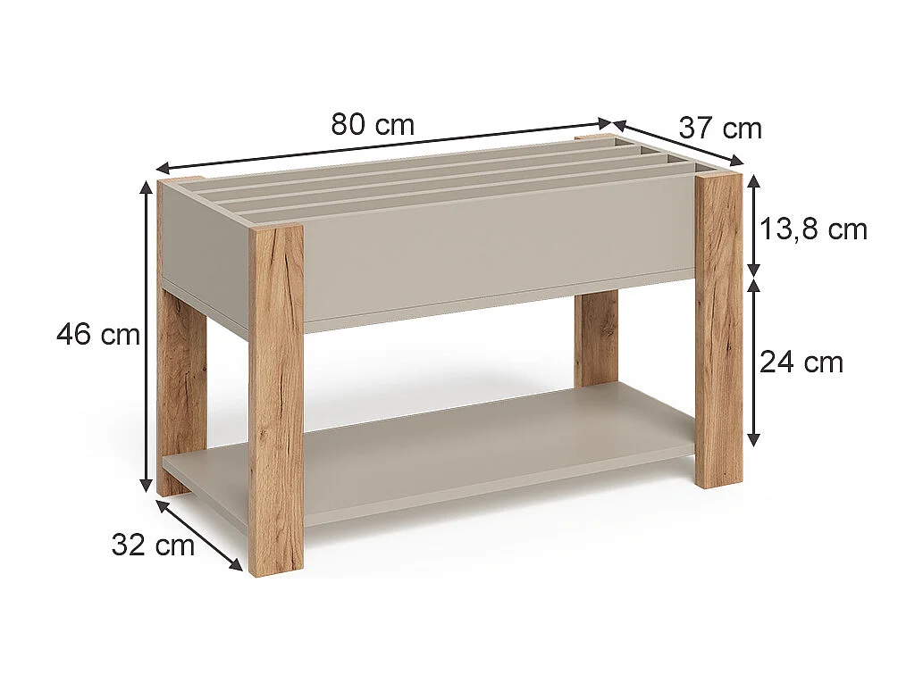 Kinderregal cashmere/artisan 80x37x46 malia