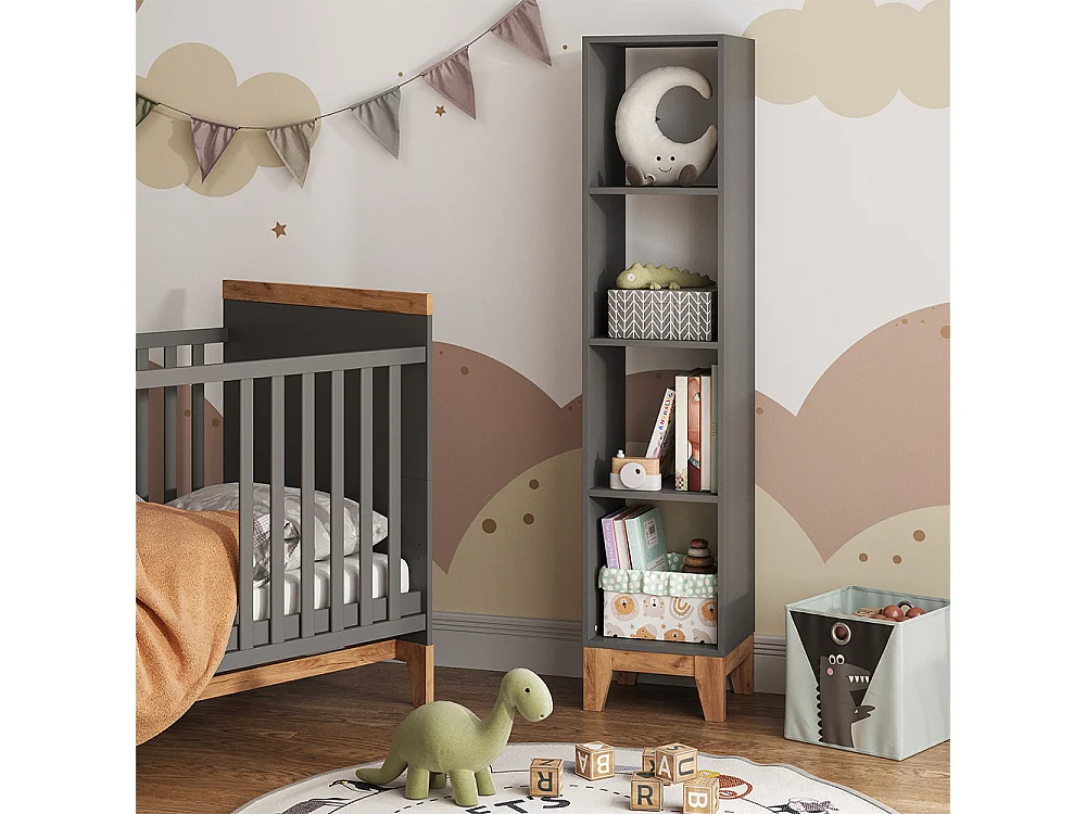 Kinderregal grau/artisan 35.2x30x159.5 malia