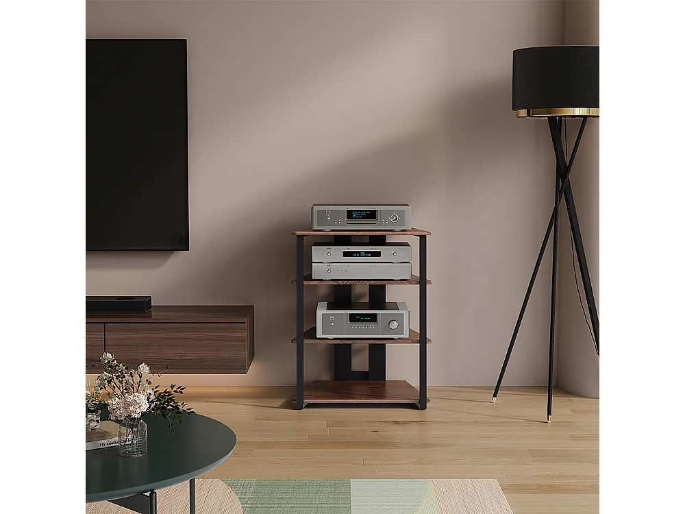 Aufbewahrungsregal eiche rustikal/schwarz 61x53x78 tonar