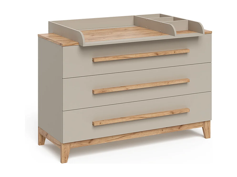 Verschoontafel kasjmier eik 133.2x70x98 malia