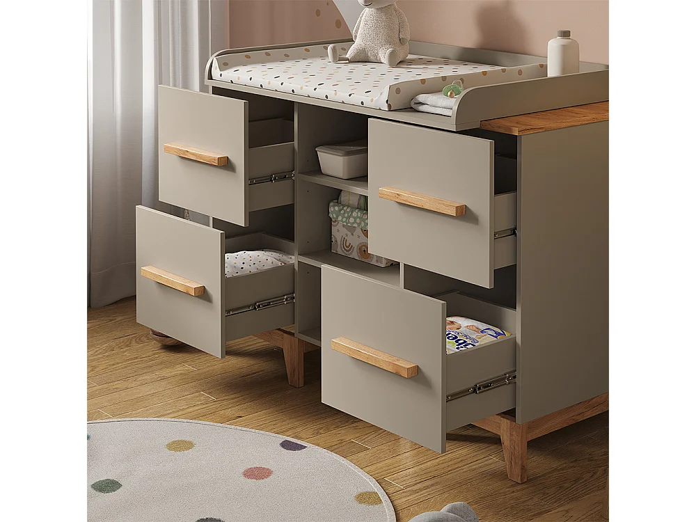 Changing table cashmere/artisan 133x70x98 malia
