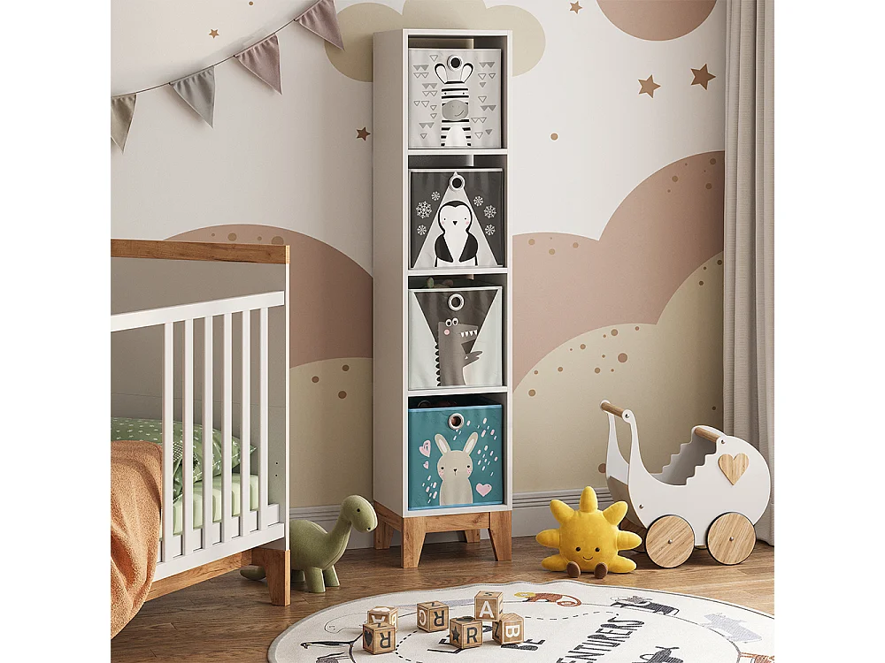 Étagère pour enfants blanc/artisan 35.2x30x159.5 malia