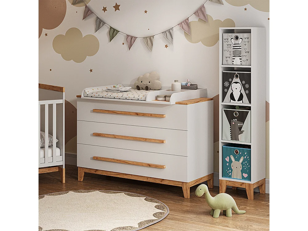 Étagère pour enfants blanc/artisan 35.2x30x159.5 malia