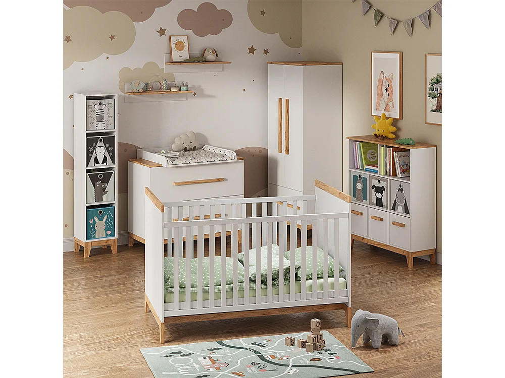 Étagère pour enfants blanc/artisan 98.4x32.6x113.4 malia