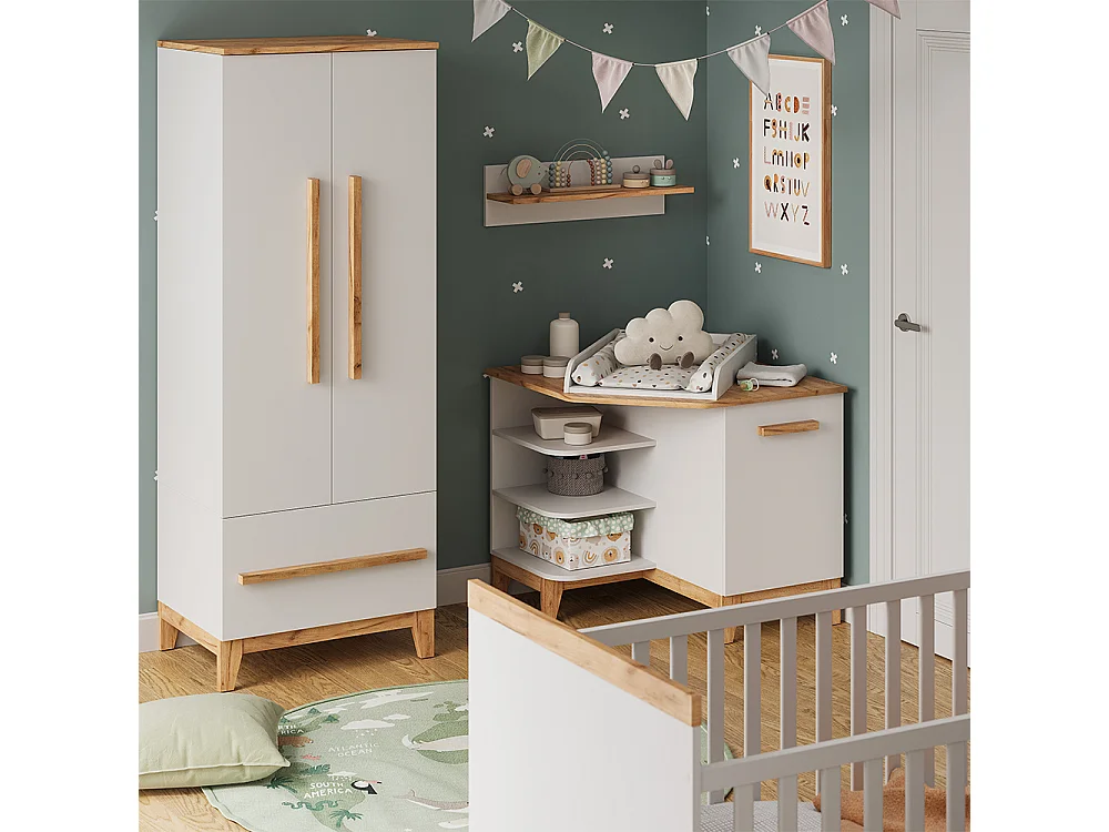 Verschoontafel wit/kunstnijverheid 85x85x85.2 malia