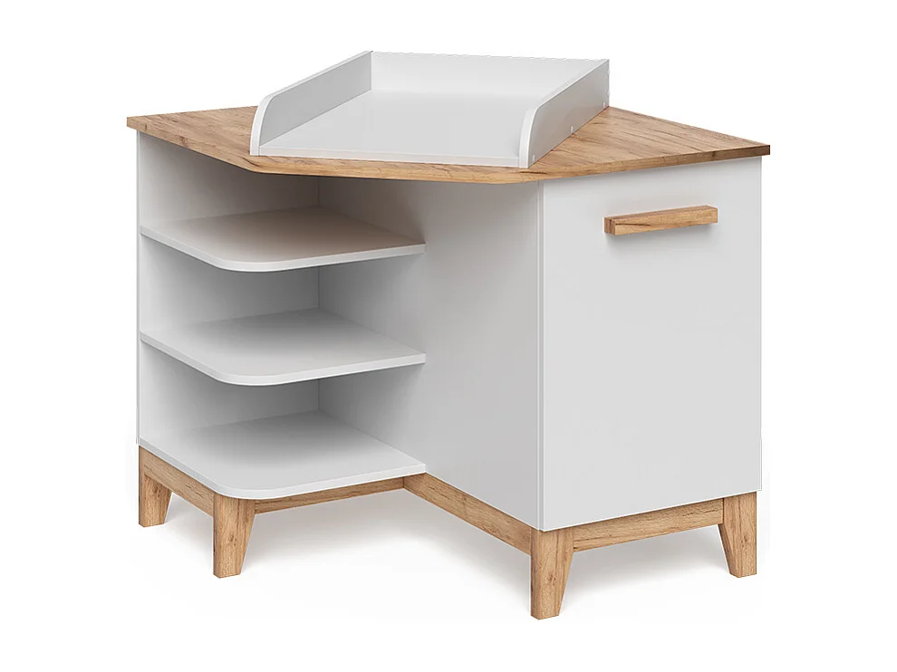 Table à langer blanc/artisan 85x85x85.2 malia