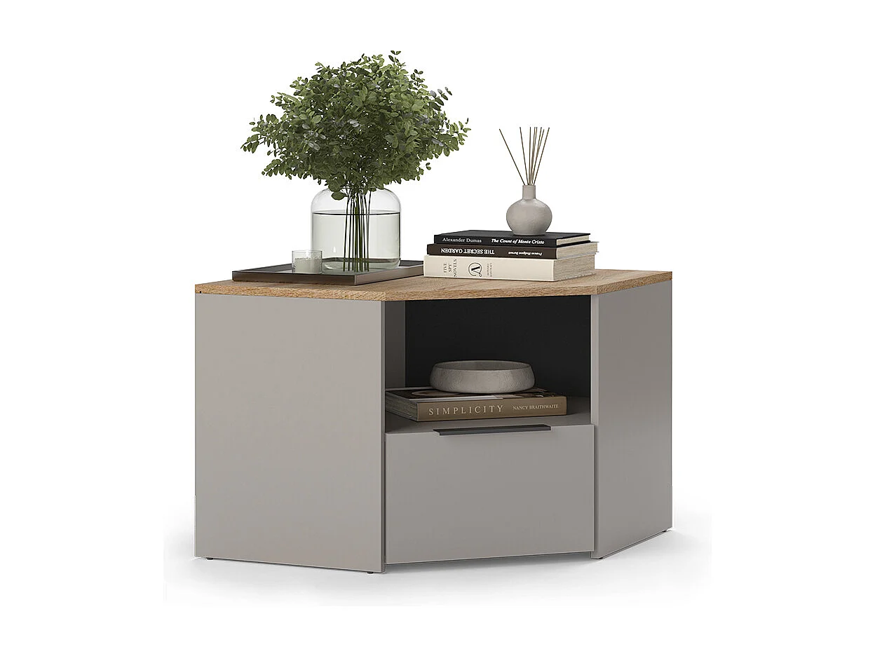Meuble TV grège 68x68x50 wido
