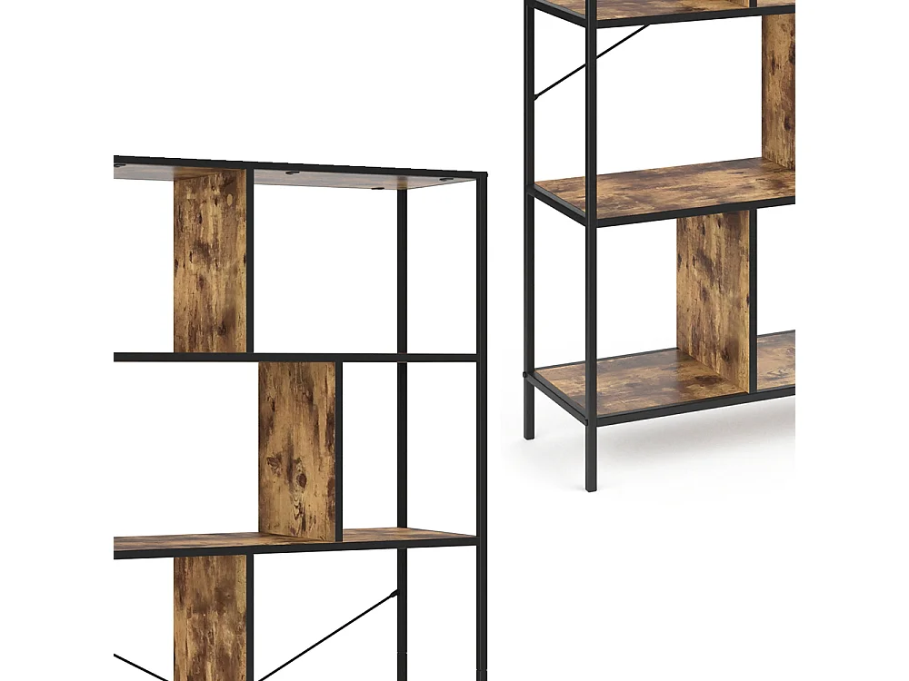 Ruimteverdeler antiek hout 80x30x180 fyrk