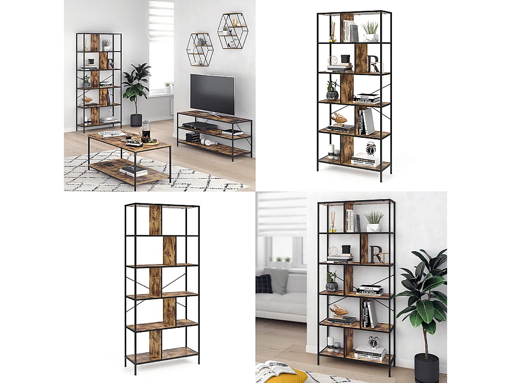 Ruimteverdeler antiek hout 80x30x180 fyrk