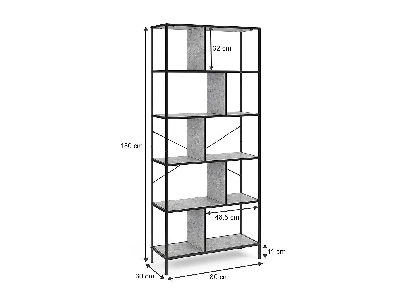 Raumteiler beton 80x30x180 fyrk