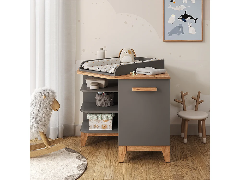 Changing table gray/artisan 85x85x85.2 malia