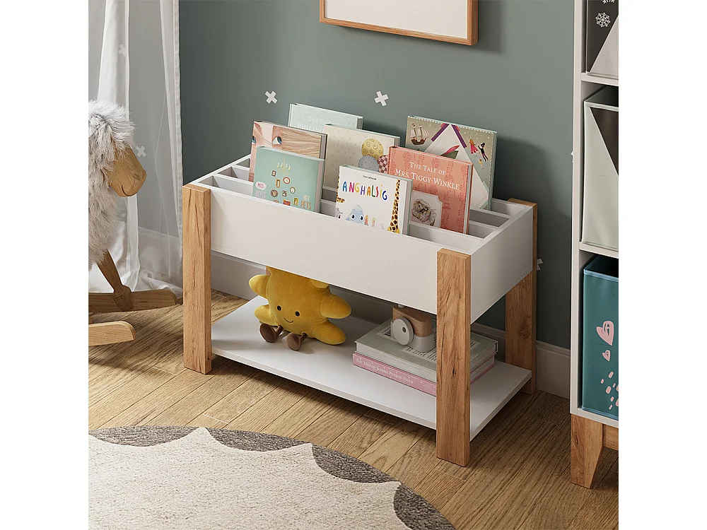 Kinderregal weiß/artisan 80x37x46 malia