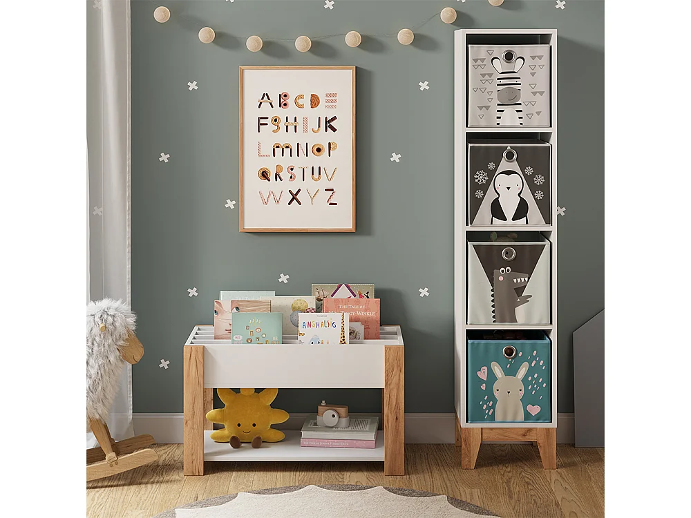 Kinderregal weiß/artisan 80x37x46 malia