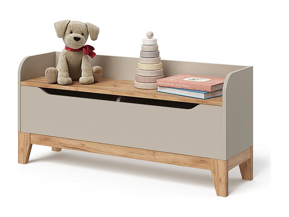 Coffre à jouets cachemire/artisan 107.2x30x50 malia