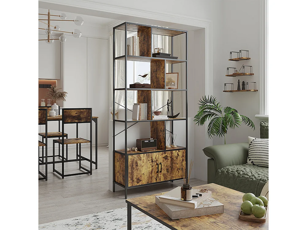 Raumteiler eiche rustikal 80x30x180 fyrk