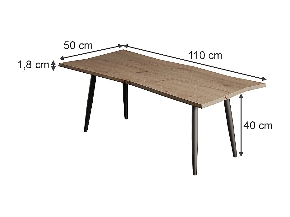 Couchtisch artisan 110x50x40 yan