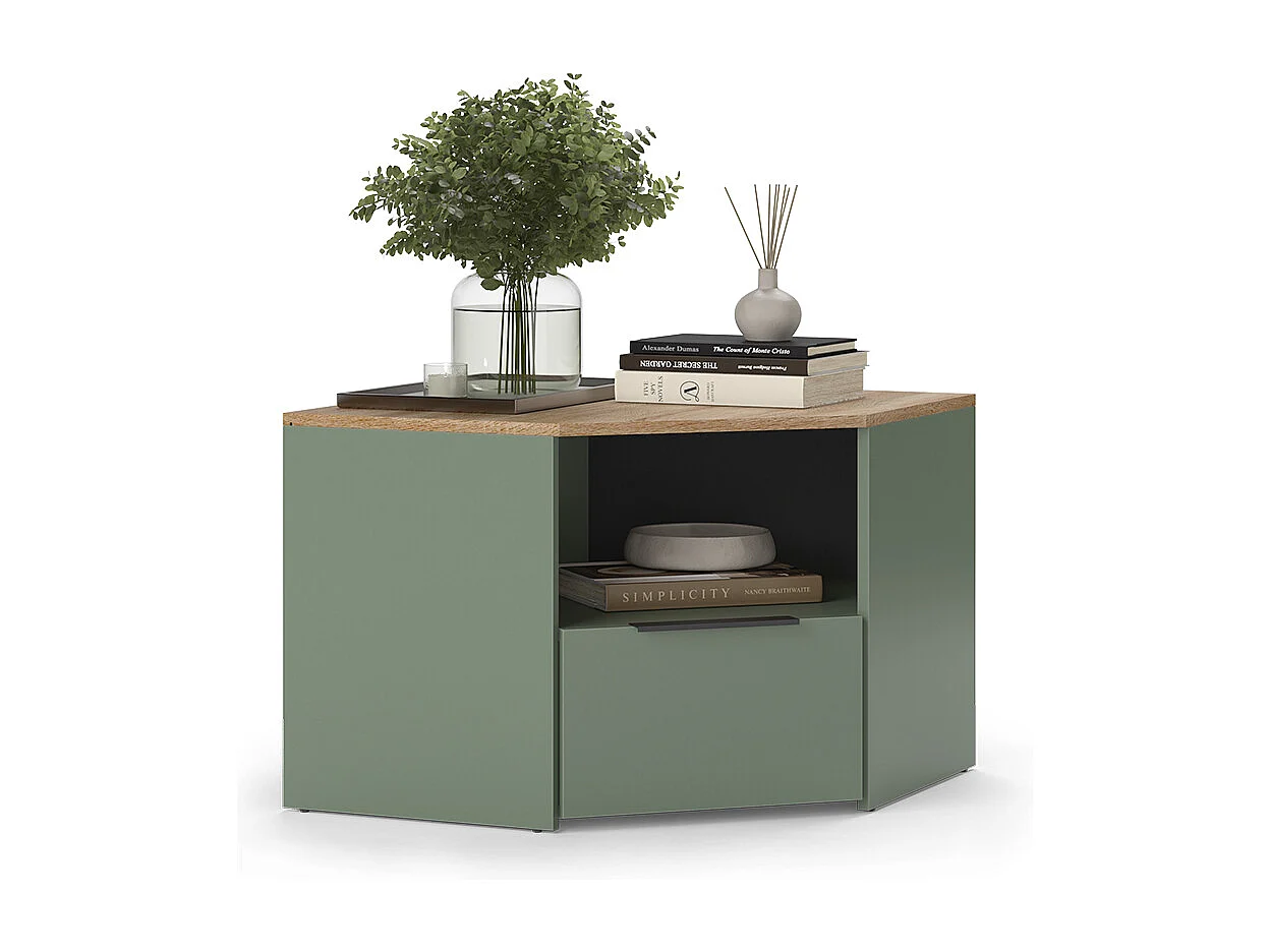 Lavt skab grøn 68x68x50 wido