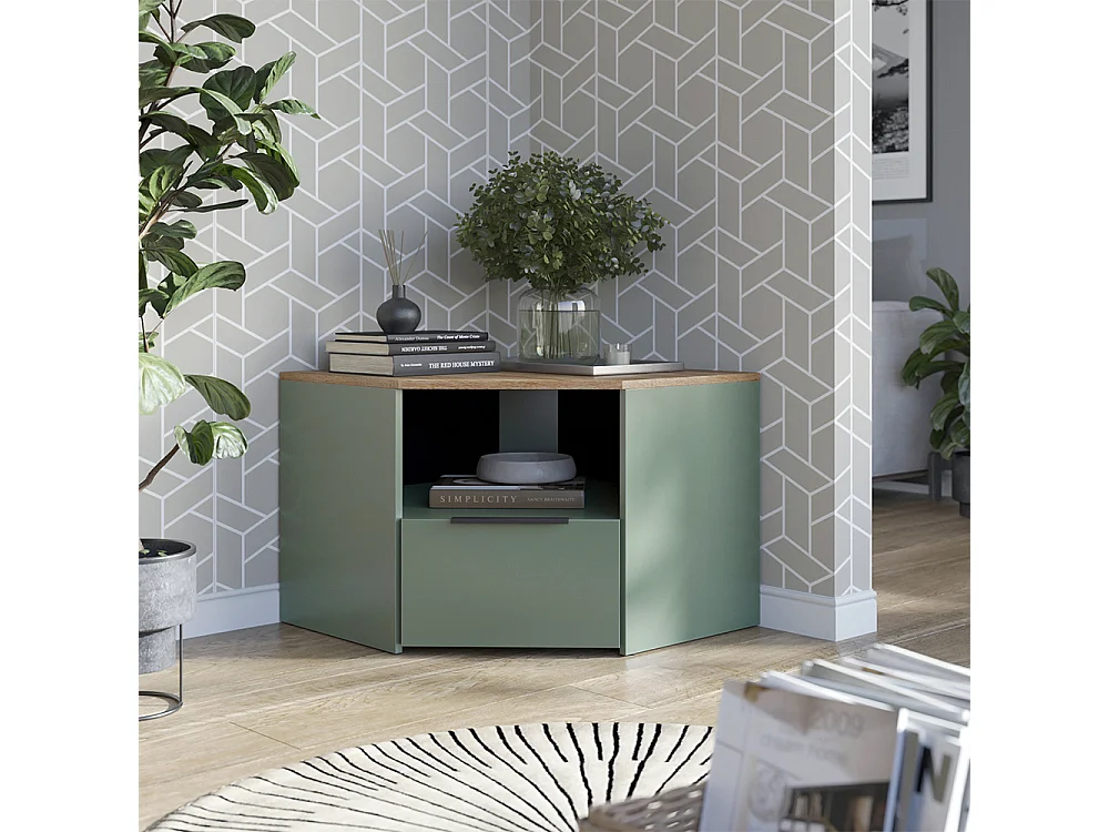 Lavt skab grøn 68x68x50 wido