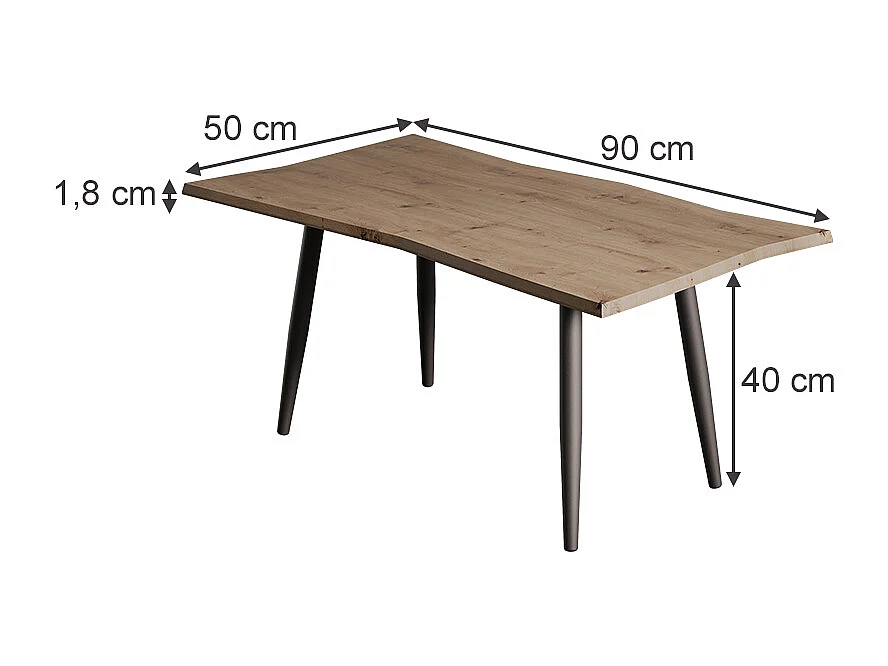 Couchtisch artisan 90x50x40 yan
