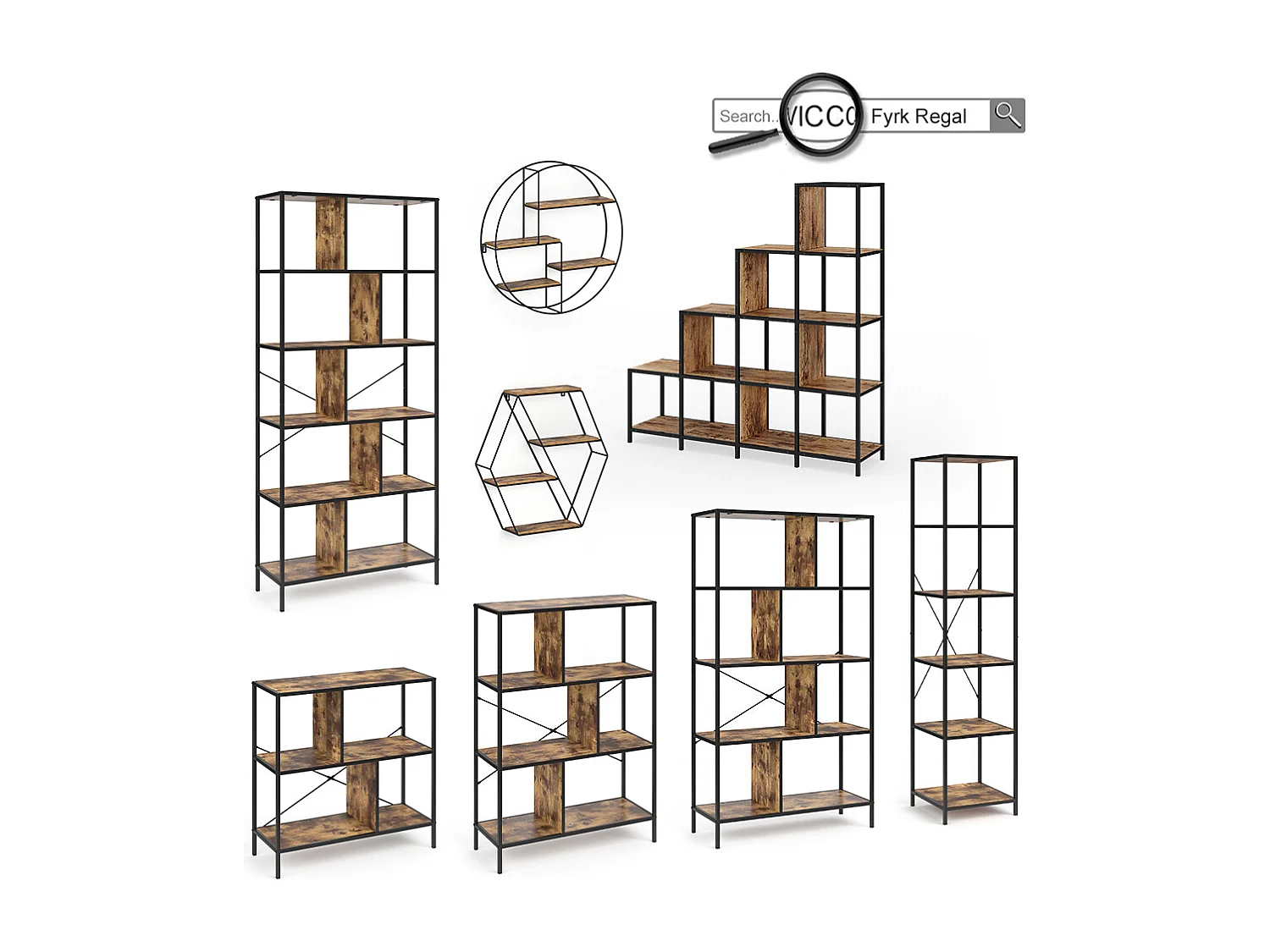 Raumteiler antikholz 90x30x92 fyrk