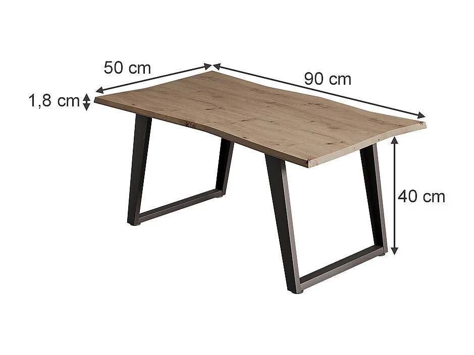Couchtisch artisan 90x50x40 yan