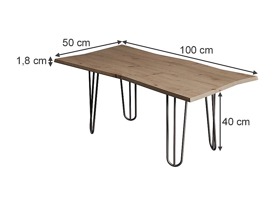 Couchtisch artisan 100x50x40 yan