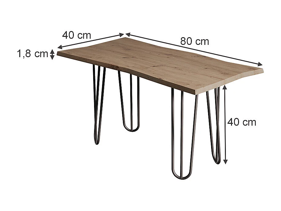 Couchtisch artisan 80x40x40 yan