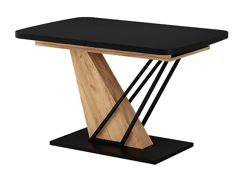 Table de salle à manger chêne noir/force de lor 120x80x77.4 fenaro