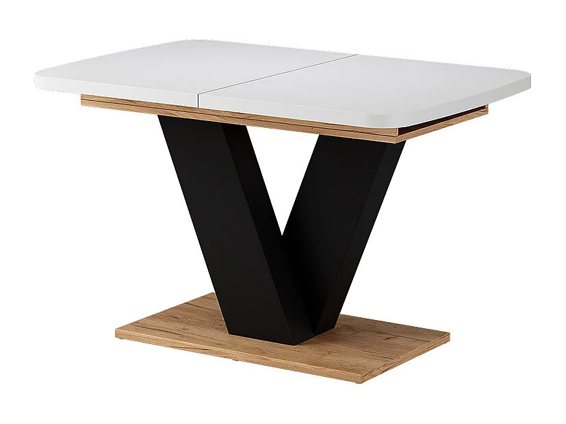 Table de salle à manger chêne blanc/force de lor 120x80x77.4 fenaro