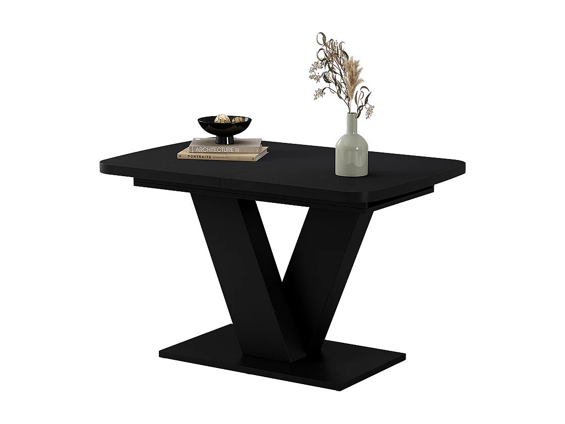 Table de salle à manger noir 120x80x77.4 fenaro