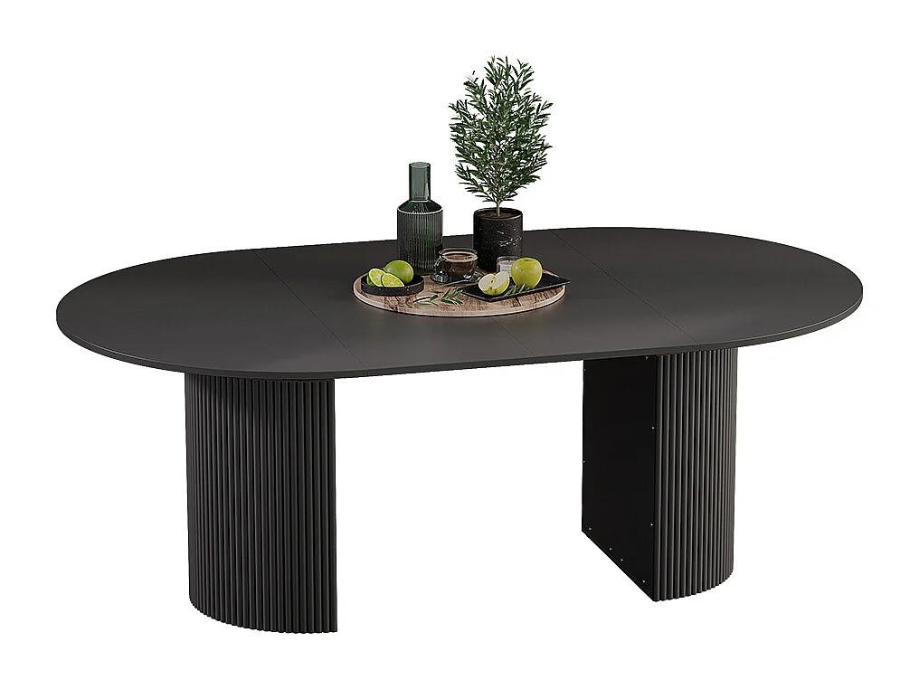 Eettafel zwart 120x60x76 calero