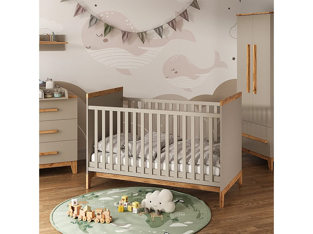 Lit bébé cashmere/artisan 144.1x79.7x98.4 malia