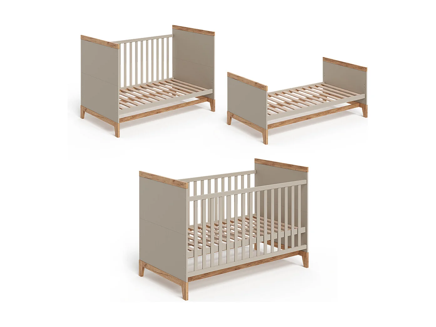 Lit bébé cashmere/artisan 144.1x79.7x98.4 malia