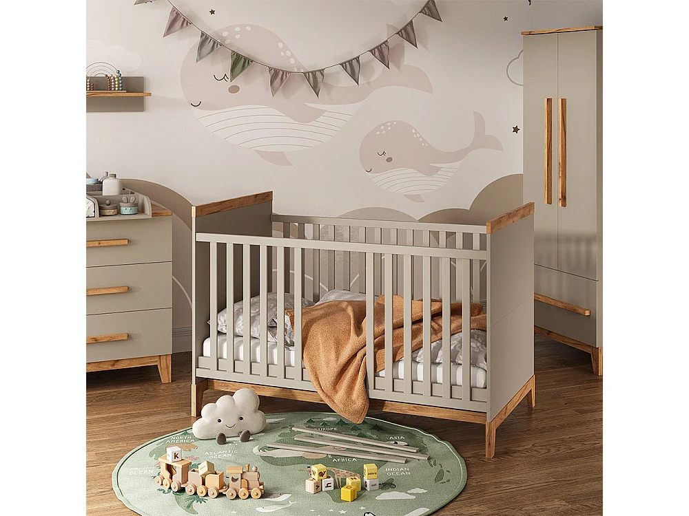 Lit bébé cashmere/artisan 144.1x79.7x98.4 malia