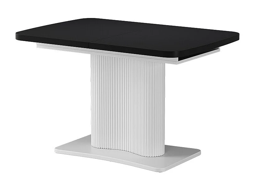 Spisebord sort/hvid 120x80x77.4 fenaro